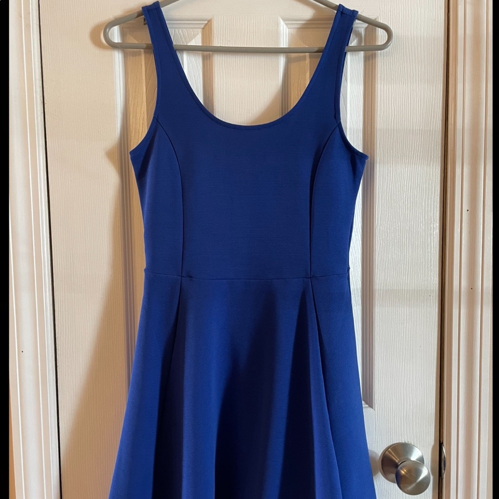 Royal blue A line dress size 6